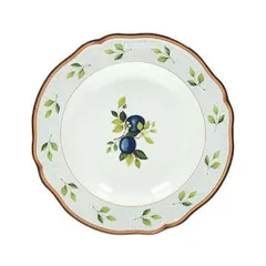 Тарелка глубокая «Опера» фарфор D=24см белый,разноцветн.