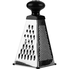 Терка 4-х сторонняя сталь нерж.,пластик ,H=21,L=10,B=10см металлич.,черный, изображение 3