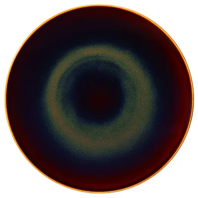 Тарелка «Реактив Колор» кост.фарф. D=19,H=2см красный,черный арт. 03014184