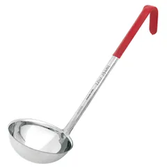 Ladle stainless steel, polyvinylchloride 360ml D=12.3,L=37cm red