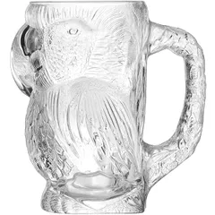 Beer mug “Parrot” glass 0.9l D=17.6,H=19cm