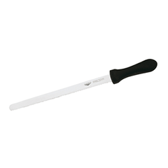 Knife for thin slicing stainless steel ,L=25cm black,metal.