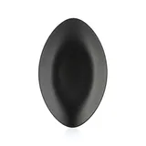 Блюдо овальное «Экинокс» керамика ,H=40,L=350,B=223мм черный