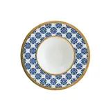 Тарелка для пасты «Калиф Лотус» фарфор 400мл D=28см белый,синий
