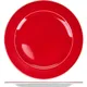 Тарелка мелкая с широким краем фарфор D=265,H=15мм белый,красный