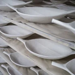 Блюдо для подачи «Уайли» овальное с ручками фарфор ,H=6,L=33,B=20см белый, изображение 2