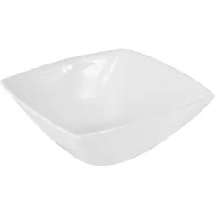 Salad bowl “Kunstwerk” square  porcelain  0.5 l , H=6, L=15, B=15 cm  white