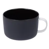 Чашка кофейная «Вейв» фарфор 220мл D=90/80,H=58,L=110мм черный