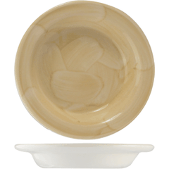 Блюдце «Хани» для масла фарфор D=110,H=17мм бежев.