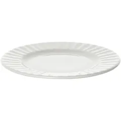 Тарелка «Нестор» мелкая фарфор D=24,H=2см белый, изображение 2