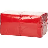 Салфетки бумажные «Папирус» 24*24см[400шт] бум. салфет. ,H=16,L=25,B=12,5см красный