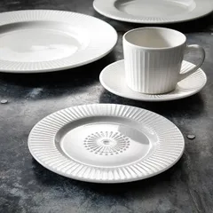 Блюдце «Виллоу» фарфор D=117/40мм белый, изображение 2