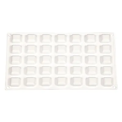 Форма силиконовая "Микро квадратный камень" 35 ячеек 25*25*12 мм, P.L. Proff Cuisine