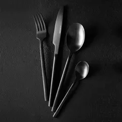 Ложка чайная «Саппоро бэйсик» сталь нерж. ,L=14,B=3см черный,матовый, изображение 3