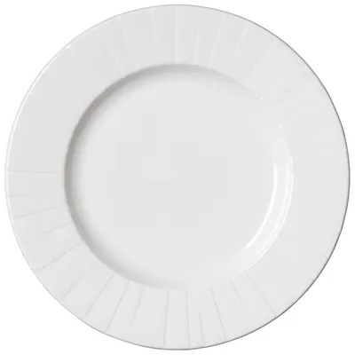 Тарелка «Алина» с широким бортом фарфор D=23см белый, Диаметр (мм): 230