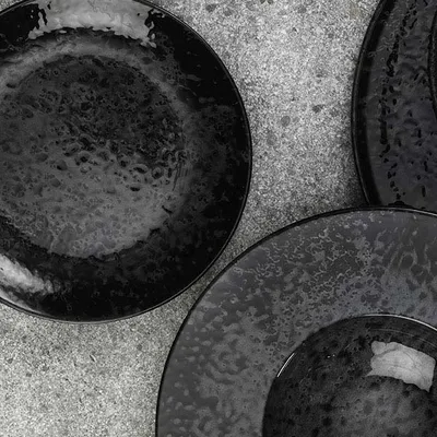 Тарелка «Нанокрем Блэк» мелкая фарфор D=190,H=22мм черный, Диаметр (мм): 190, изображение 3