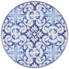 Тарелка «Трансатлант» десертная керамика D=220,H=21мм синий,белый