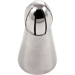 Pastry nozzle “Sphere”  stainless steel , H=60, L=32/22mm  metal.