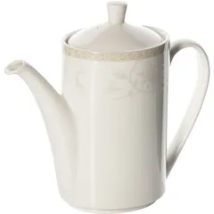 Кофейник «Антуанетт» фарфор 0,852л ,H=21,L=22,5см белый,олив.