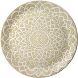 Plate “Ink” small  porcelain  D=30, H=2cm  beige, white