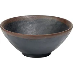 Salad bowl plastic 300ml D=14,H=6cm black,brown.