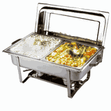 Мармит с 2-мя емкостями сталь нерж. 4л ,H=30,L=59,5,B=35см металлич.