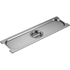 Lid for gastronorm container with cutouts for handles GN 2/4  stainless steel.