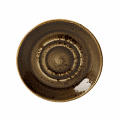 Блюдце «Крафт» фарфор D=165,H=15мм коричнев.