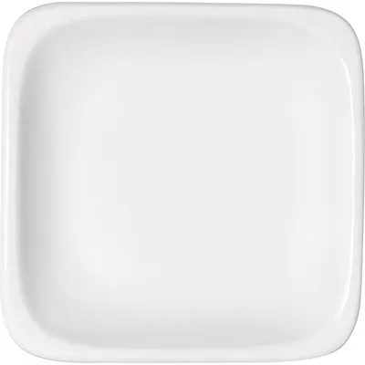 Тарелка квадратная фарфор ,L=12,B=12см белый