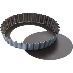 Pastry mold corrugated with a removable bottom  stainless steel, anti-stick coating  D=28, H=5cm