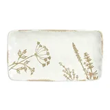 Блюдо для подачи «Фенхель» фарфор ,H=25,L=304,B=164мм белый