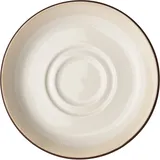 Блюдце «Чино» фарфор D=165,H=17мм белый,бежев.