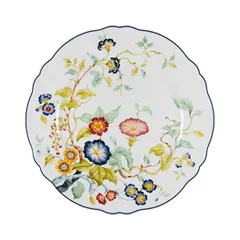 Тарелка «Флорентиус» мелкая фарфор D=16,H=2см белый,синий