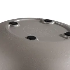 Салатник «Элемент» пластик 0,7л D=215,H=95мм камен.-серый.,матовый, изображение 3