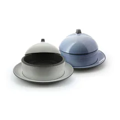 Блюдо для подачи «Экинокс» керамика D=22,H=13см серый, изображение 2