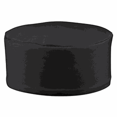 Шапочка поварская размер L полиэстер,хлопок черный