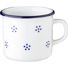 Coffee cup “Retro Valbella”  porcelain  80 ml  white, blue