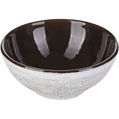 Salad bowl “Tiramisu” ceramics 300ml D=135,H=55mm brown,white