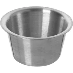 Large sauce boat aluminium 100ml D=78,H=42mm metal.