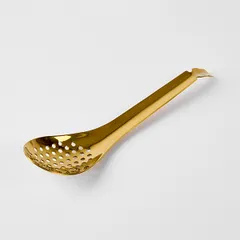Ложка кухонная перфорированная сталь нерж. ,L=170,B=42мм металлич.