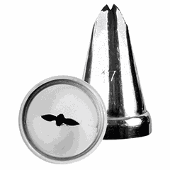 Pastry nozzle “Small leaf”  stainless steel  D=22, H=30mm  metal.