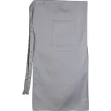 Apron with pocket and slit polyester,cotton ,L=86,B=88cm gray