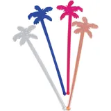 Cocktail stirrers “Palm”[100pcs] polystyrene ,L=18cm multi-colored.