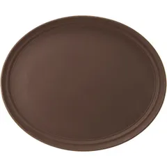 Rubberized oval tray “Prootel”  plastic , L=68.5, B=56cm  brown.