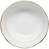 Салатник «Афродита» фарфор 250мл D=140,H=45мм белый,золотой