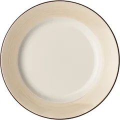 Тарелка «Чино» фарфор D=23,H=2см белый,бежев.
