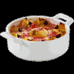 Сковорода порционная «Бель Кузин» фарфор 0,5л D=150,H=50,L=185мм белый