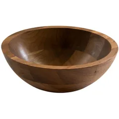 Salad bowl walnut 1.7l D=250,H=85mm wood theme