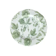 Тарелка десертная «В.Виена Роузес» фарфор D=22см белый,зелен.