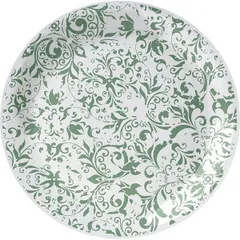 Plate "Ink" pie porcelain D=15,H=2cm green,white